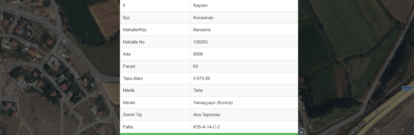 BARSAMA'DA SATILIK 4,675 m2 TARLA - 2