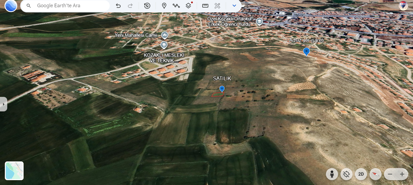 Nevşehir Kozaklı da Satılık Konut parseli 462 m2 - 3