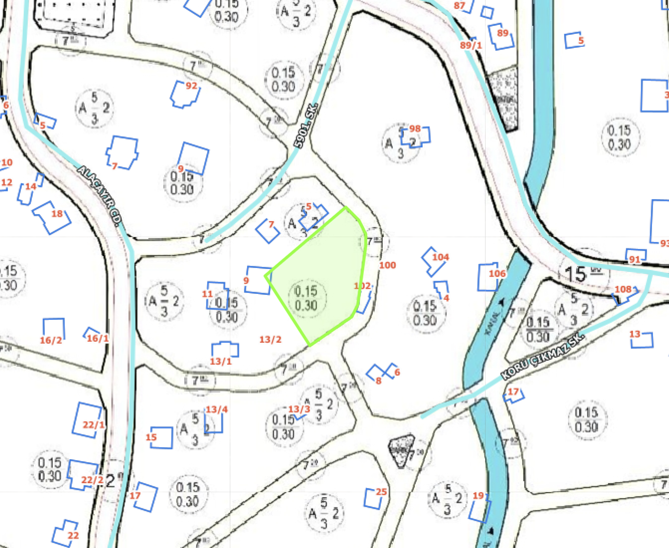 HACILAR AŞAĞI MH.DE 1750 M2 DUVARLARI ÖRÜLÜ KÖŞE VİLLA PARSELİ - 25