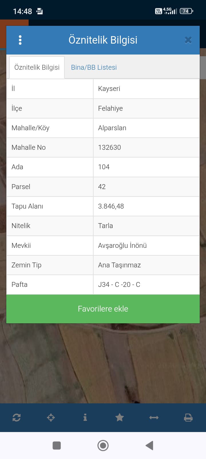 FELAHİYE ALPASLAN MAH.SATILIK TARLA