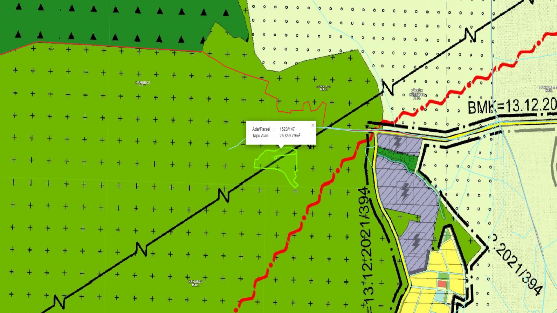 İNCESU HAMURCU'DA 26.859 M2 TEK TAPU SATILIK BAĞ VE MEYVE BAHÇESİ - 7