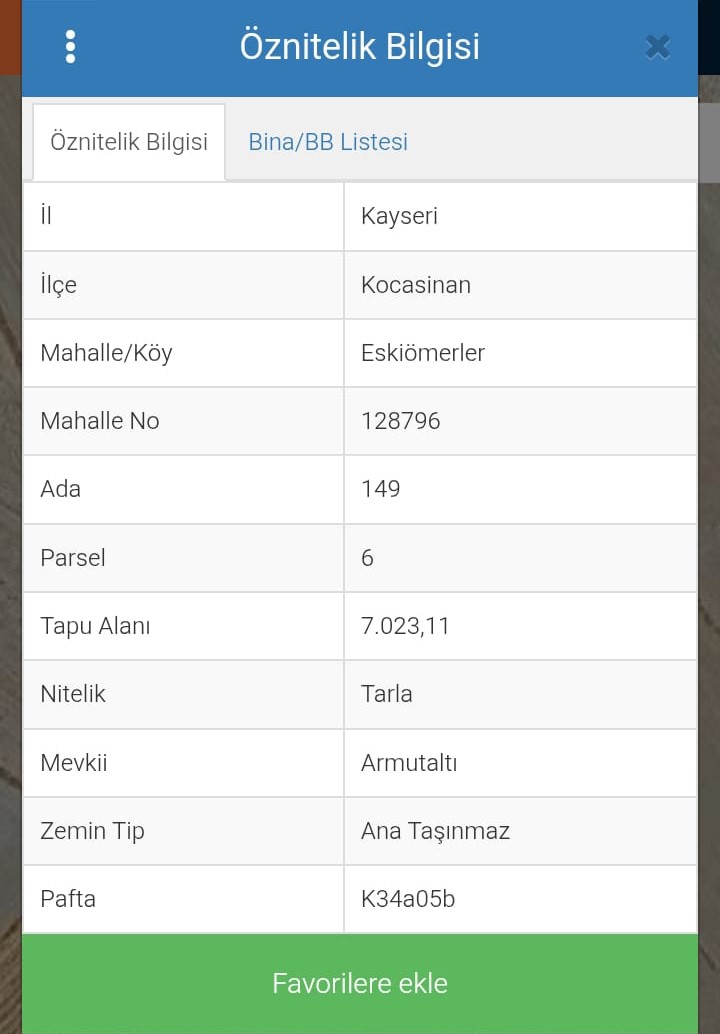 ESKİÖMERLER DE SATILIK TARIM ARAZİSİ