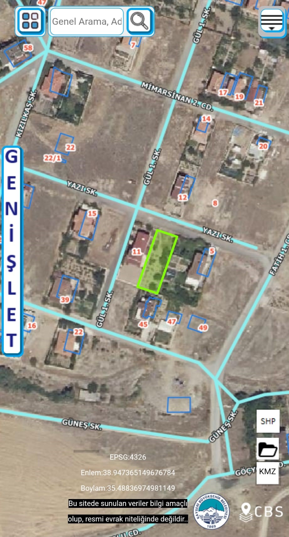 Kuşcu Mahallesinde Baraj Manzaralı Satılık  Villa Parseli