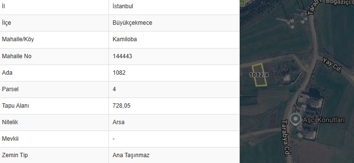 BÜYÜKÇEKMECE KAMİLOBA'DA ÇİFT CEPHELİ 728 m² VİLLA İMARLI SATILIK ARSA - 3
