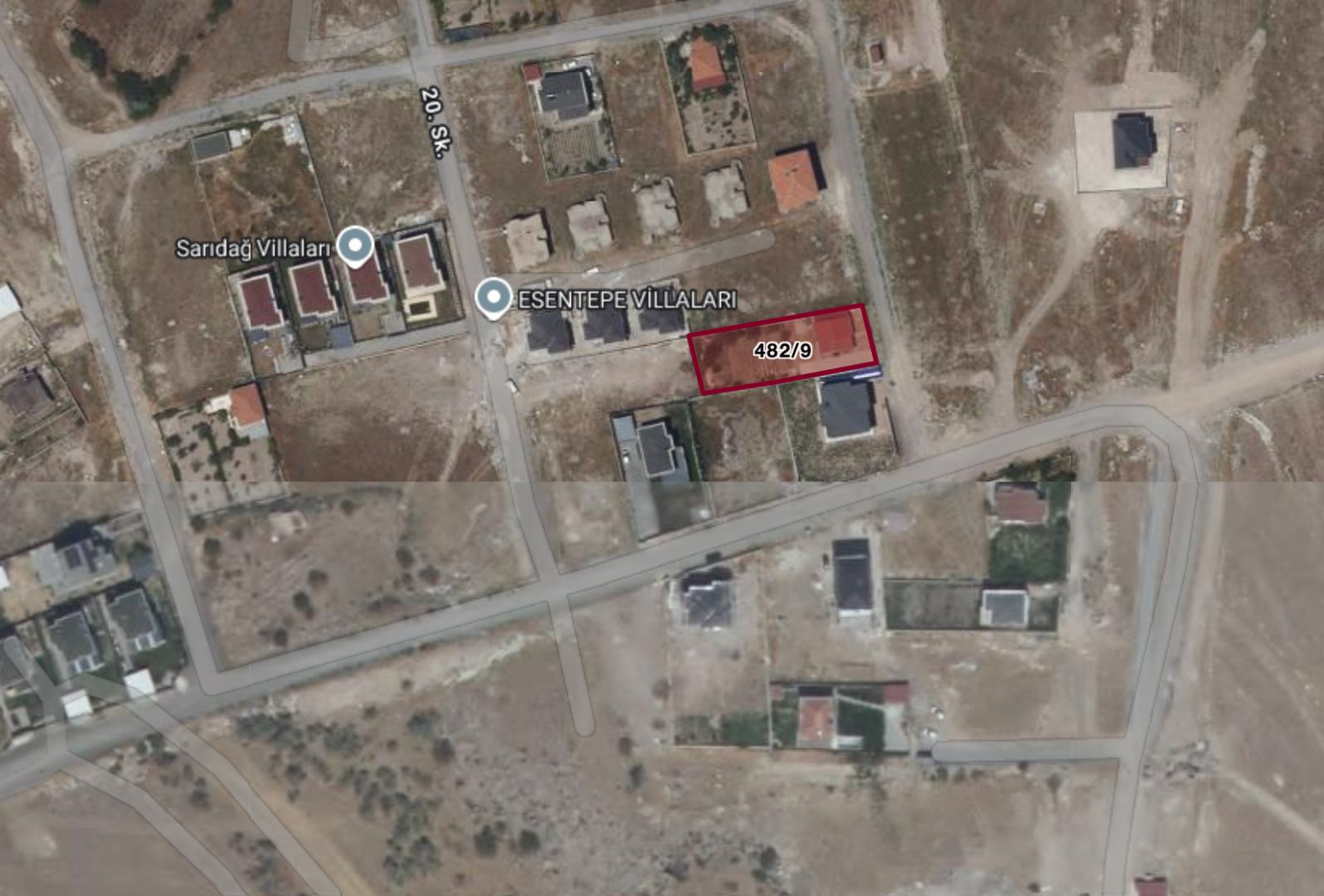 ERKİLET'TE İÇERİSİNDE EVİ BULUNAN 900 M2 TEMİZ VİLLA PARSELİ - 2