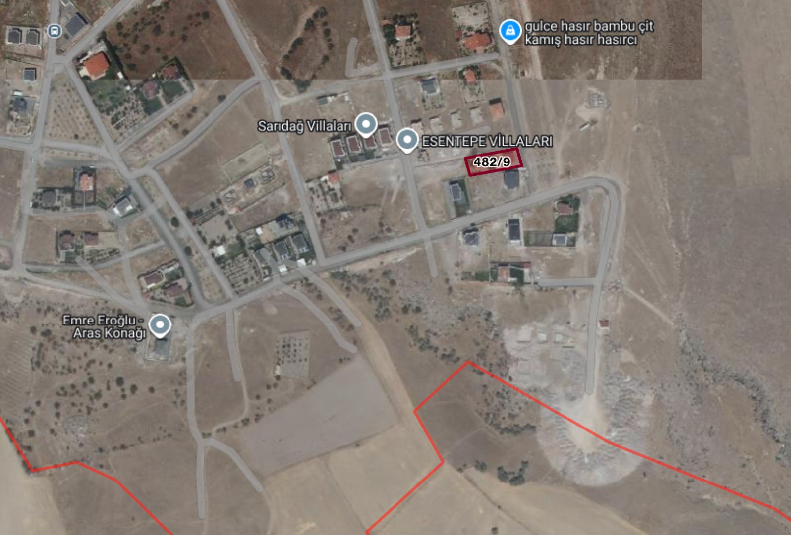 ERKİLET'TE İÇERİSİNDE EVİ BULUNAN 900 M2 TEMİZ VİLLA PARSELİ - 15