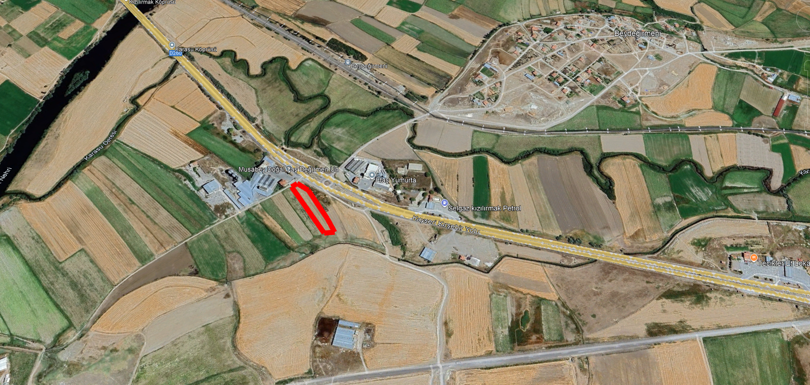 KAYSERİ KOCASİNAN BEYDEĞİRMENİ  5.293 m² YOL CEPHESİNE YAKIN TARLA - 2