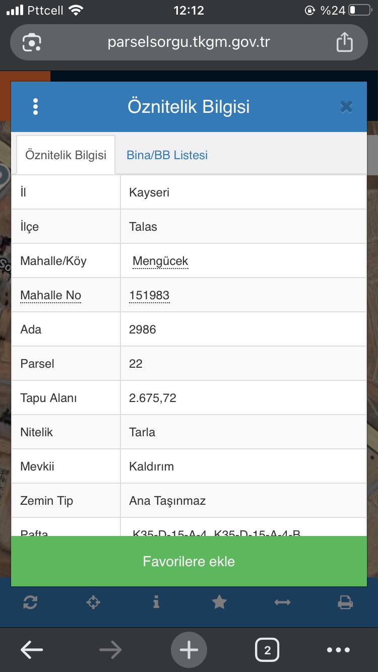MENGÜCEK TE SATILIK ARSA - 3